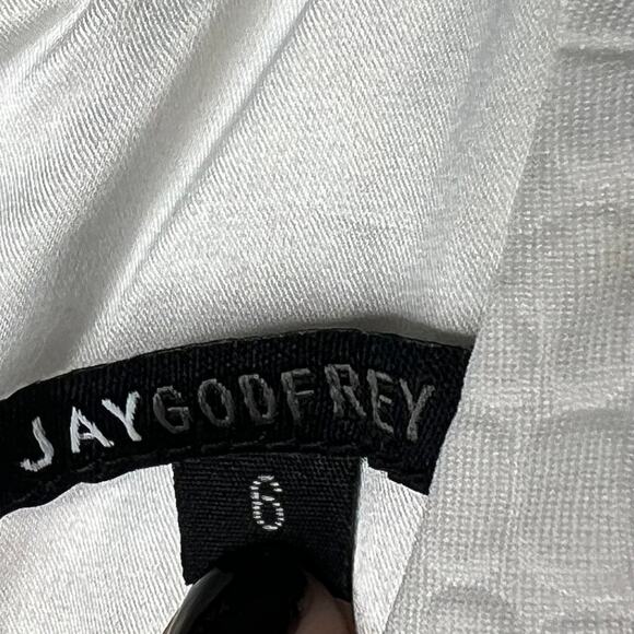 Jay Godfrey White Flounce Hem Mini Dress Size 6 - Picture 7 of 8